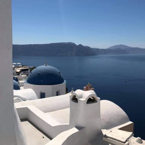 Katarína, Santorini 2020